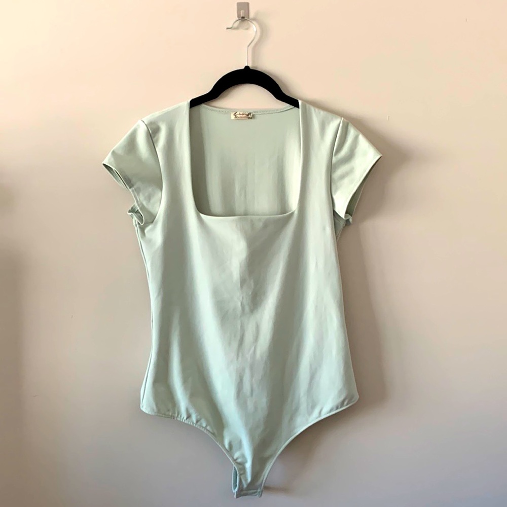 Free People Fair and Square Neck Duo Bodysuit